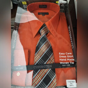 NWT Covington Men's Orange dress shirt 16-16 1/2 and 32-33 🤴👔